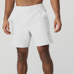 ALO Yoga Men's Athletic White Shorts